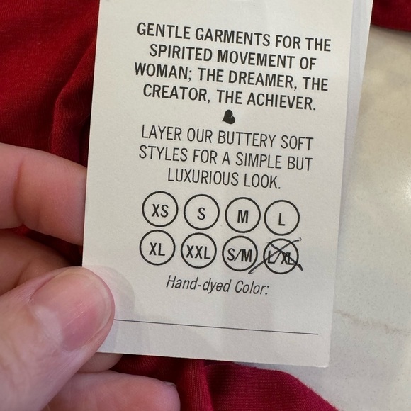 NWT Butter by Kelsy Lefler Handmade Hand Dyed USA High Neck LS Tunic / L/XL - Picture 11 of 11